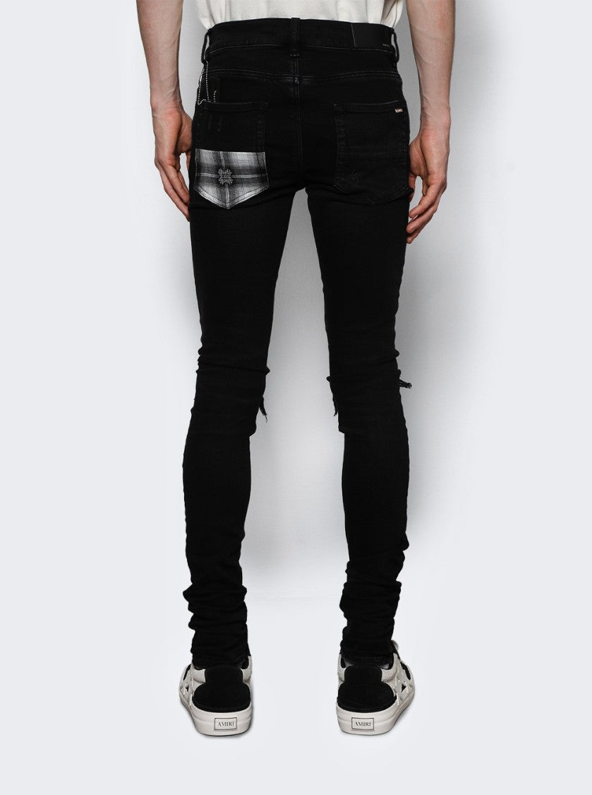 Amiri Quad Plaid Mx1 Jean Vintage Black