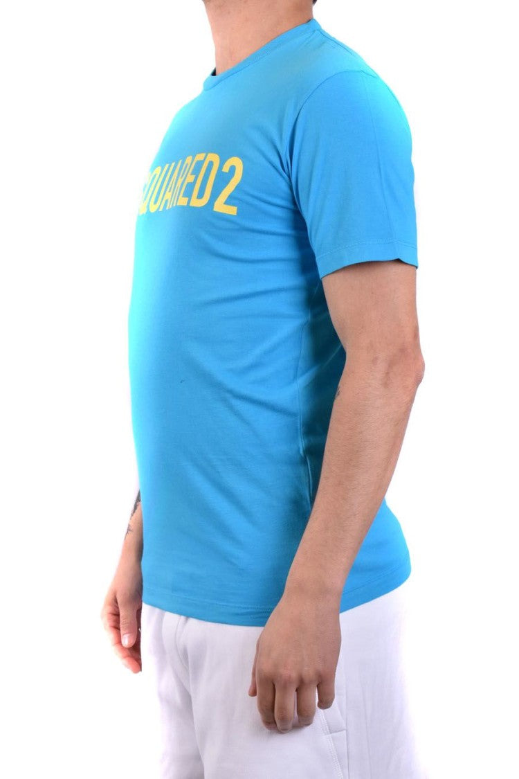 Dsquared2 Crew Neck Cotton T-Shirt Bold Lettering