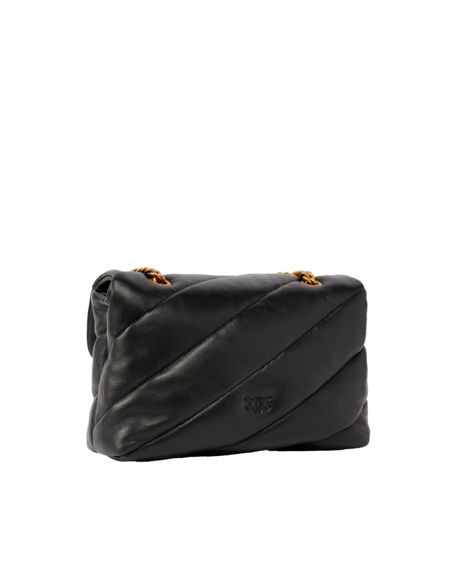 Pinko Medium Love Bag Puff Crossbody Bag In Black
