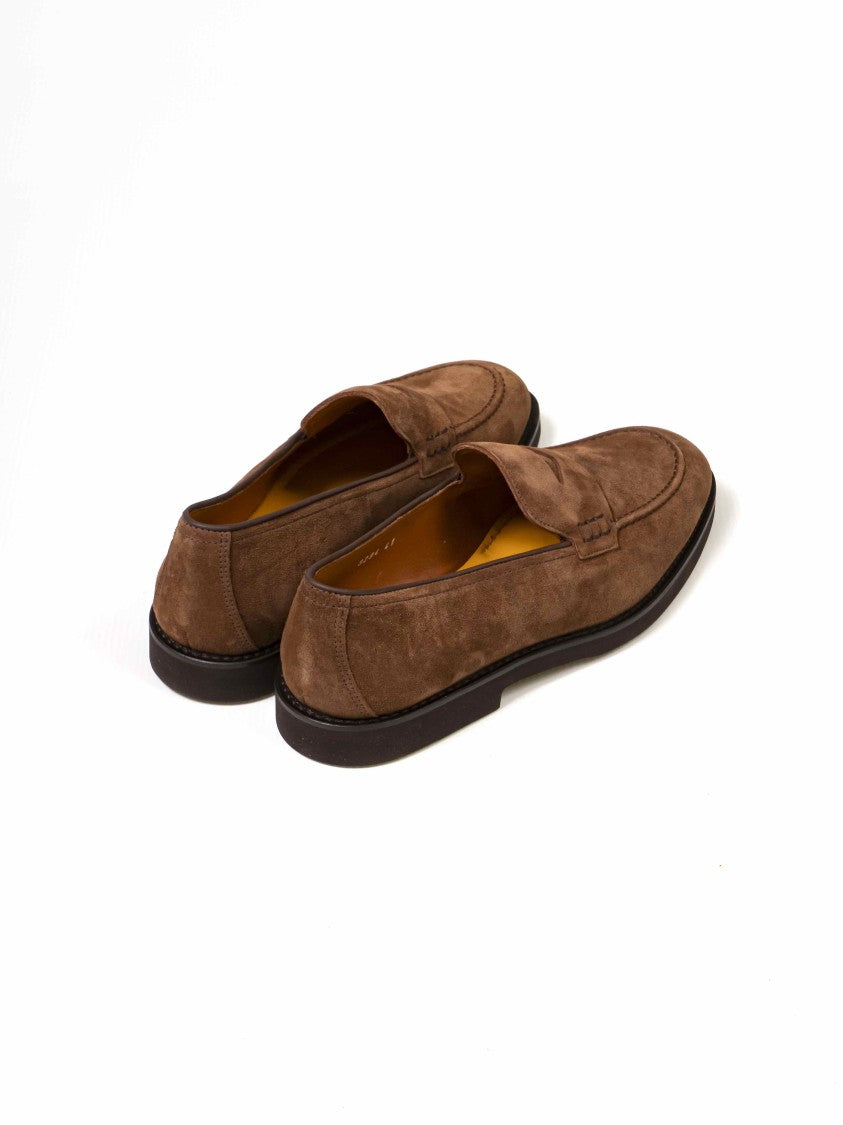 Doucal's Soft Suede Penny Loafers