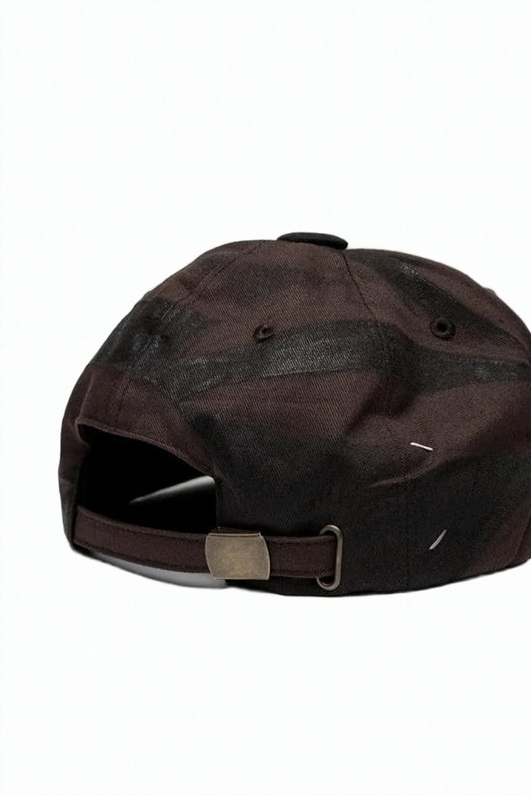 Maison Margiela Structured Black Cotton Baseball Cap With Adjustable Strap