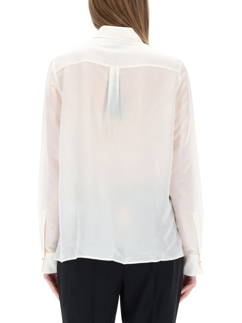Boss Ribbed Pleats Classic Collar Shirt