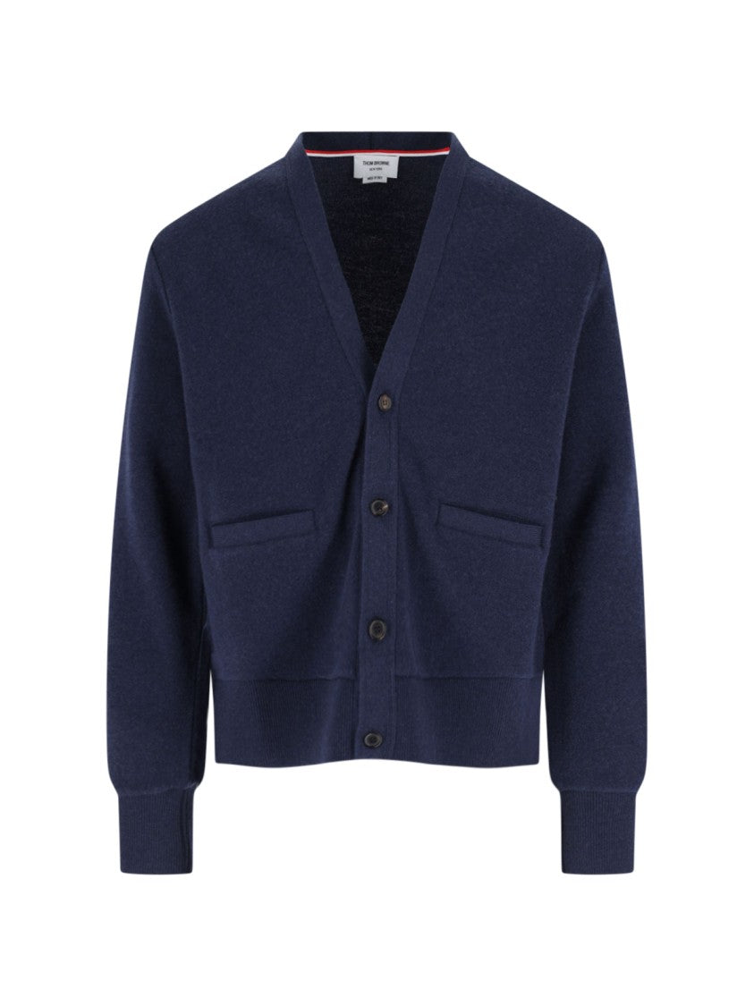 Thom Browne Loopback 4-Bar Cardigan – Navy