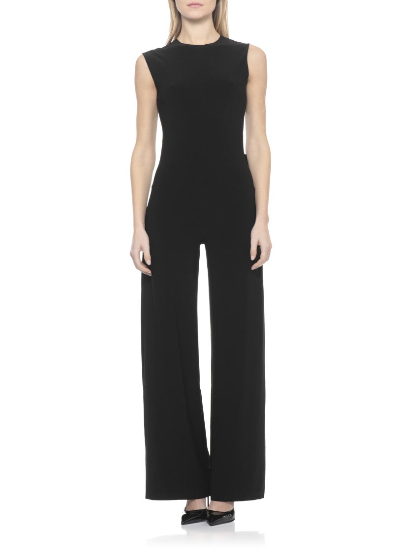 Norma Kamali Sleek Sleeveless Jumpsuit With Rear Zip Fastening