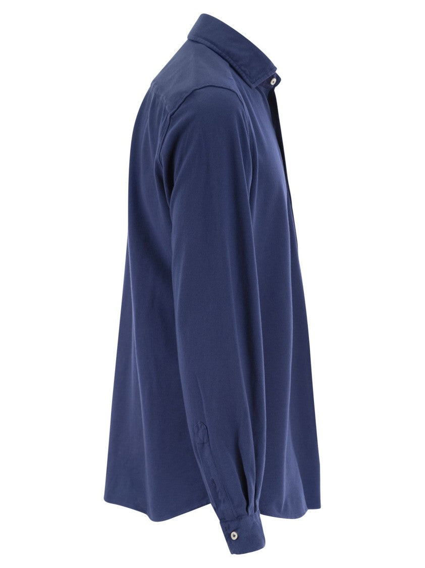 Fay Cotton French Collar Shirt