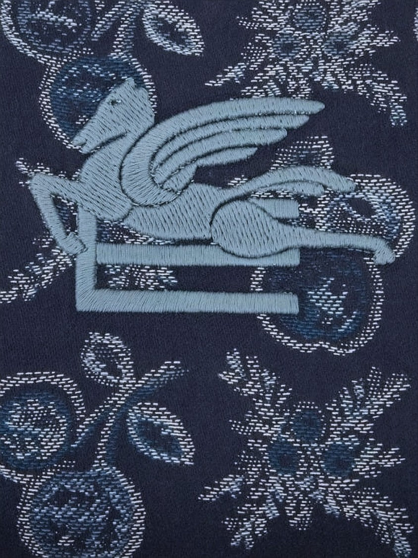 Etro Patterned Fabric Clutch