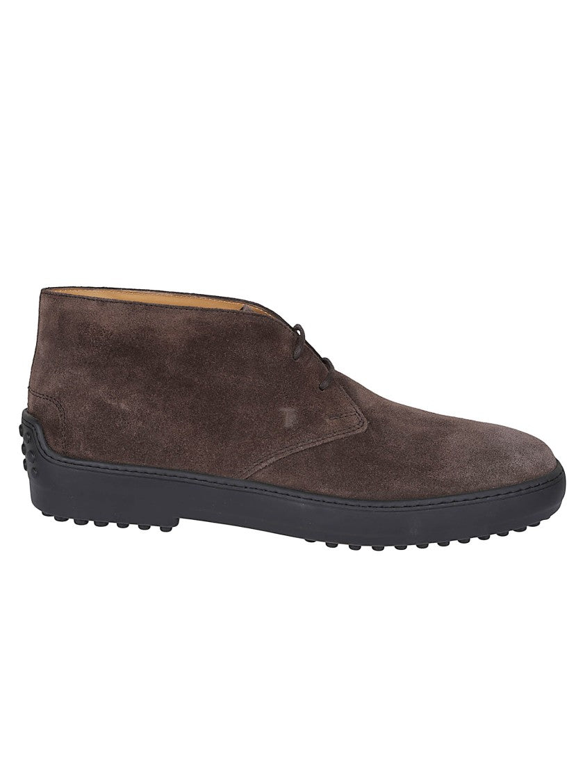 Tod's Dark Brown Suede Polacchino