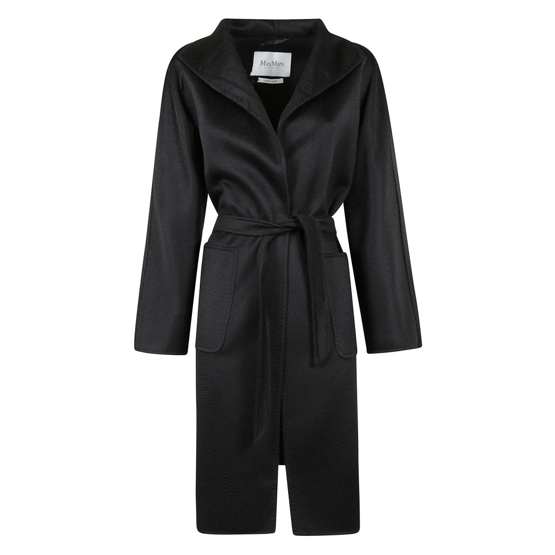 Max Mara Midi-Length Cashmere Cardigan Coat With High Collar