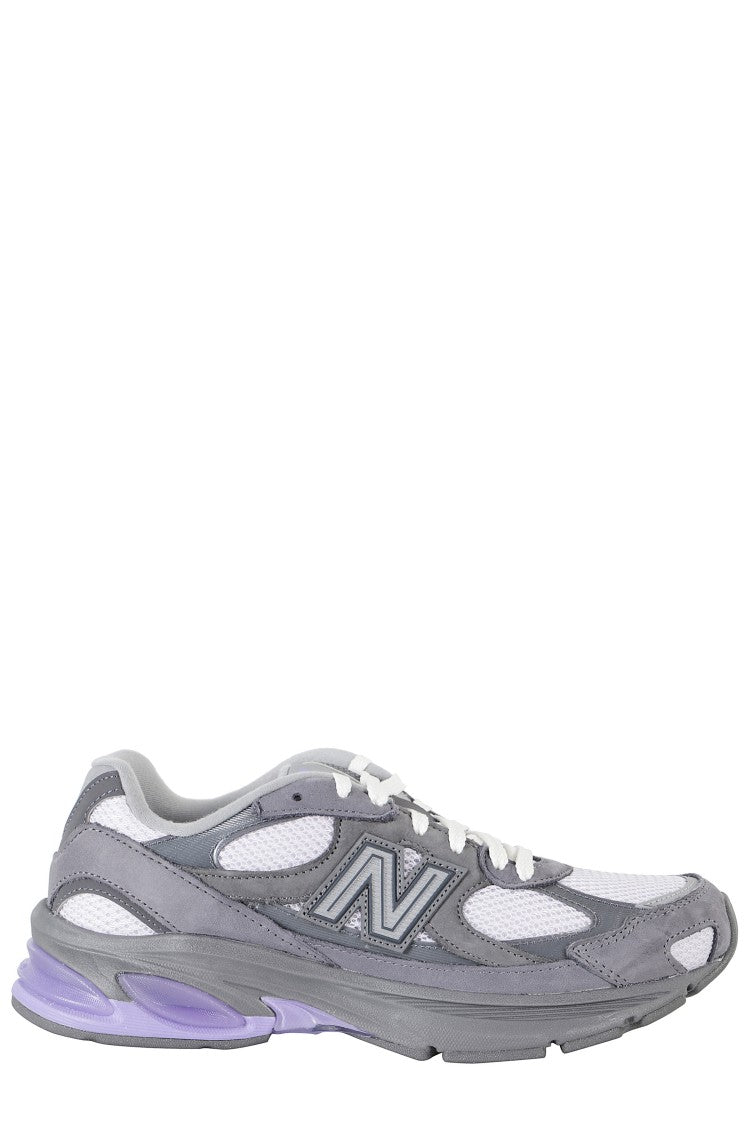 New Balance Purple 2010 Side Logo Leather Inserts Polyester Sneakers