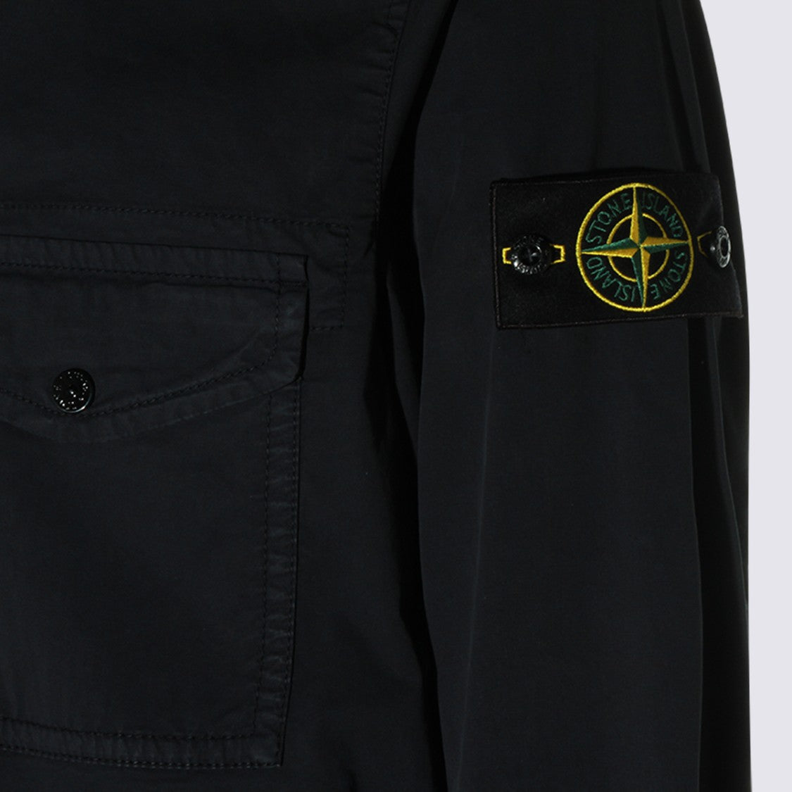 Stone Island Long-Sleeved Minimalist Shirt With Classic Collar