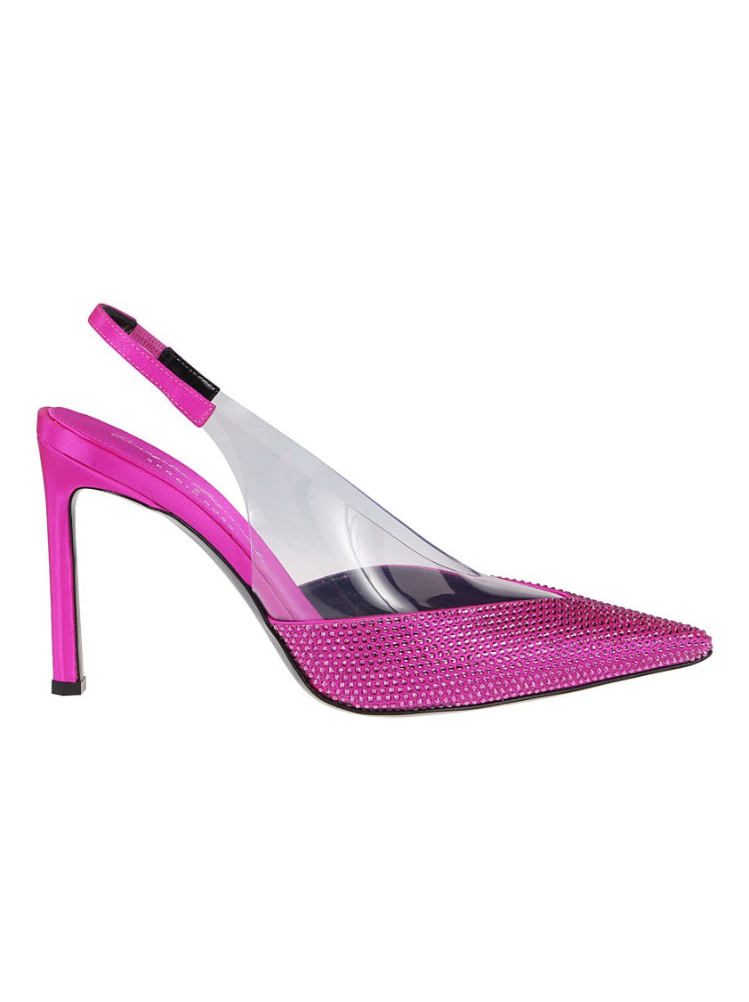 Sergio Rossi Evangelie Slingback Leather Sandals