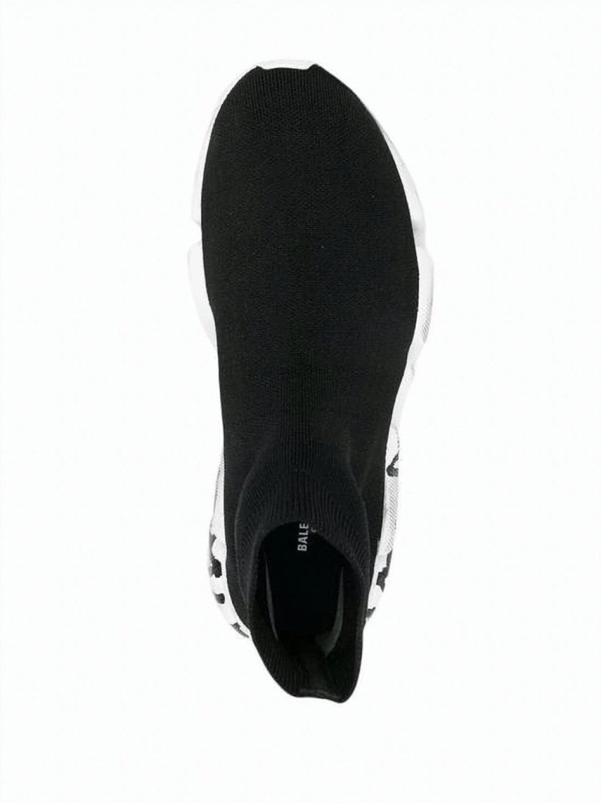 Balenciaga Sock-Style Boot With Chunky Sole And Bold Graphics