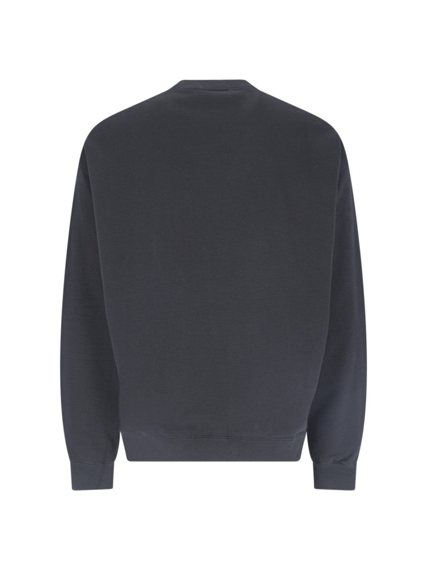 Canada Goose Black Rove Crew Neck Cotton Sweatshirt