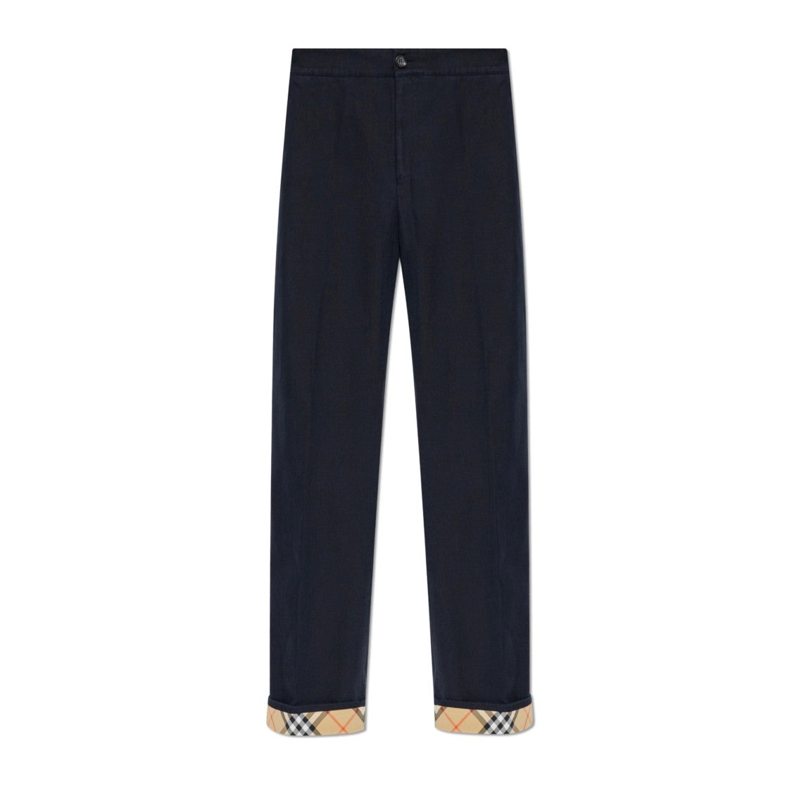 Burberry Straight-Leg Blue Trousers With Tailored Fit