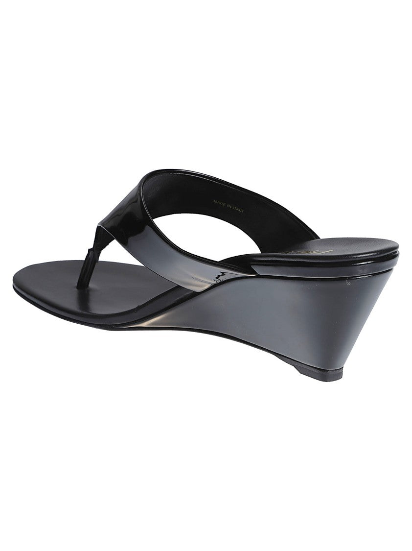 Prada Patent Flip Flops