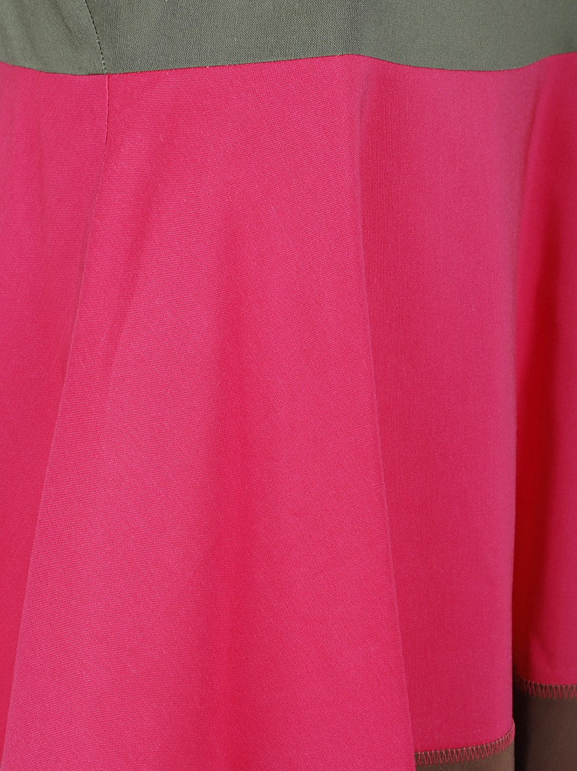 Marni Tiered Midi Dress With Empire Waistline