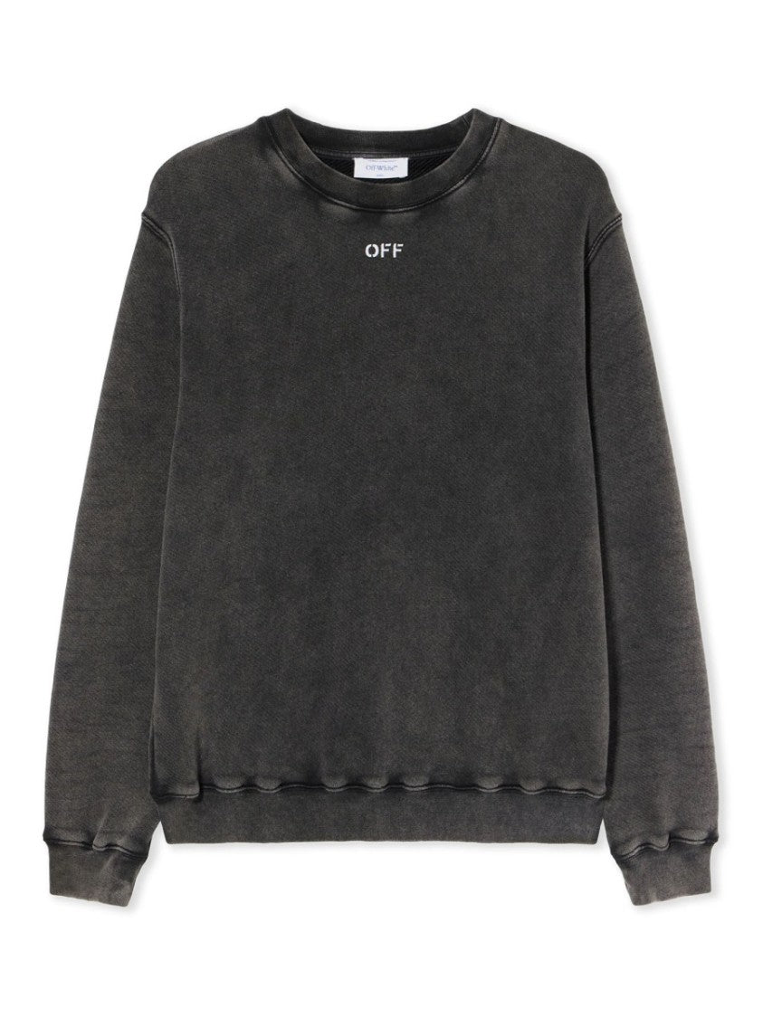 Off-White Check Flan Arrow Logo Sweatshirt