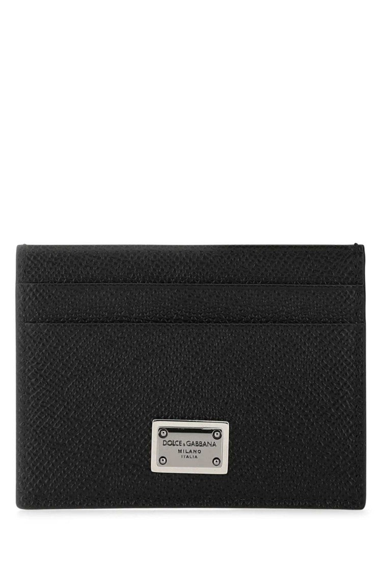 Dolce & Gabbana Black Leather Card Holder