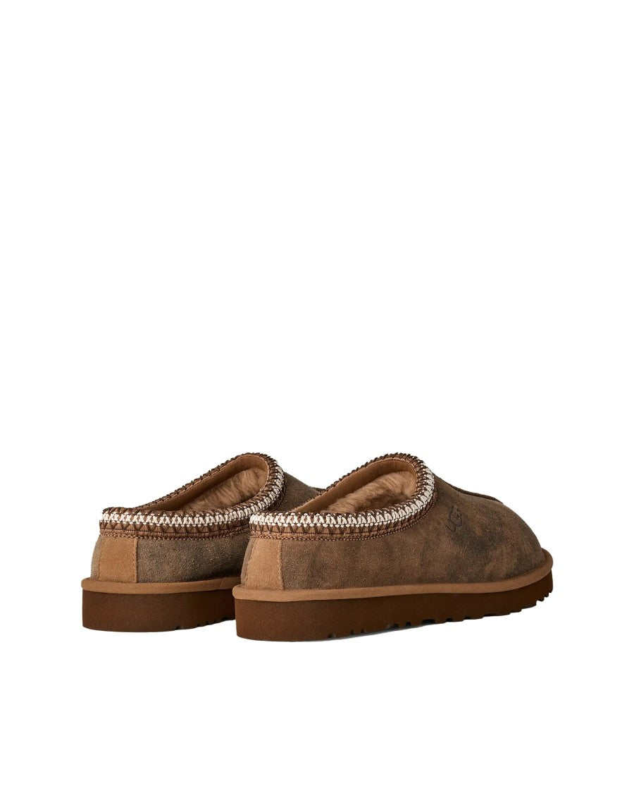 Ugg Suede Slip-On Sabot With Uggbraid Detail