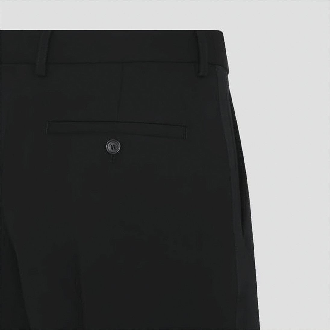 Balenciaga Straight-Leg Suit Pants With Satin Side Stripe