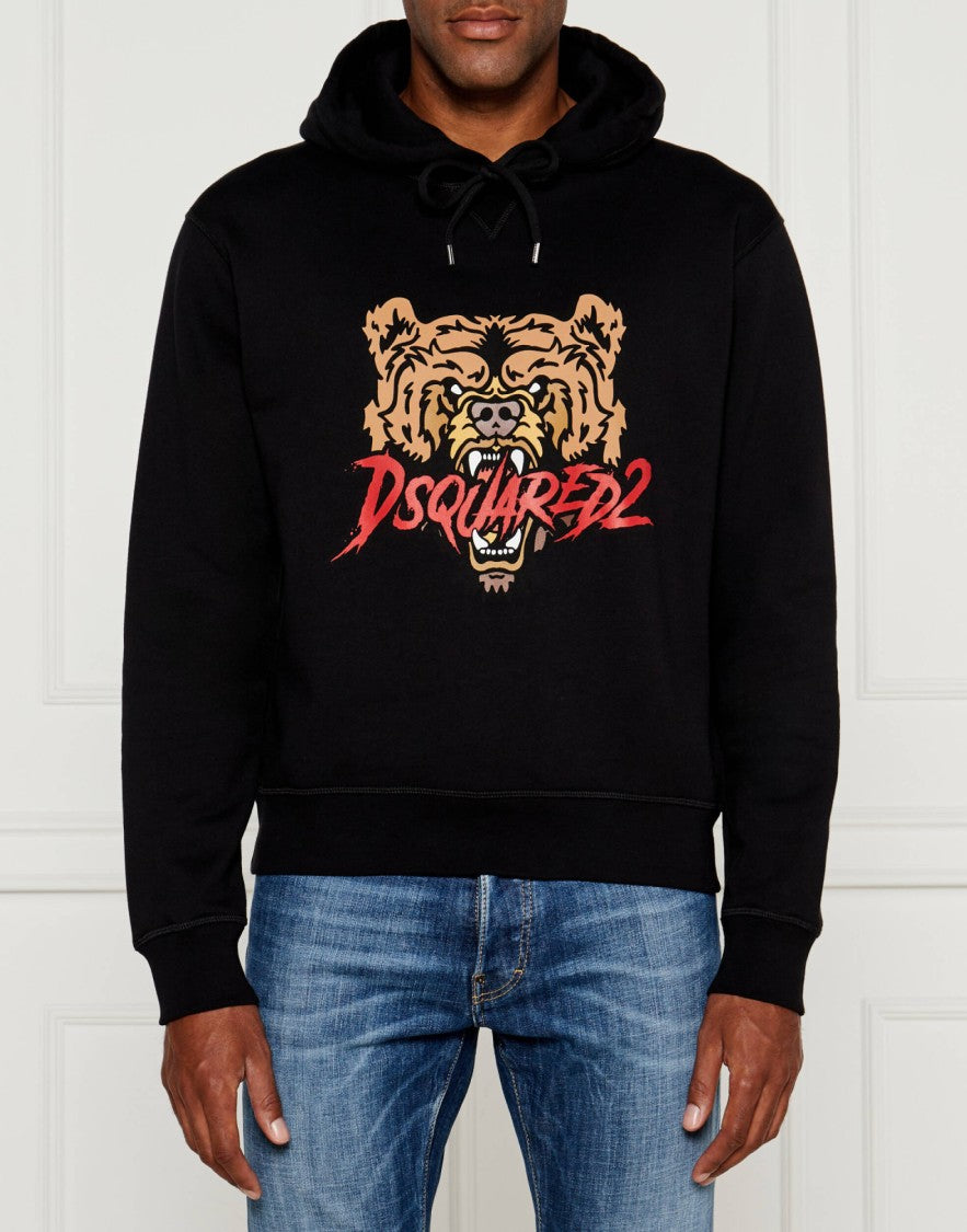 Dsquared2 Angry Bear Logo Cool Fit Hoodie