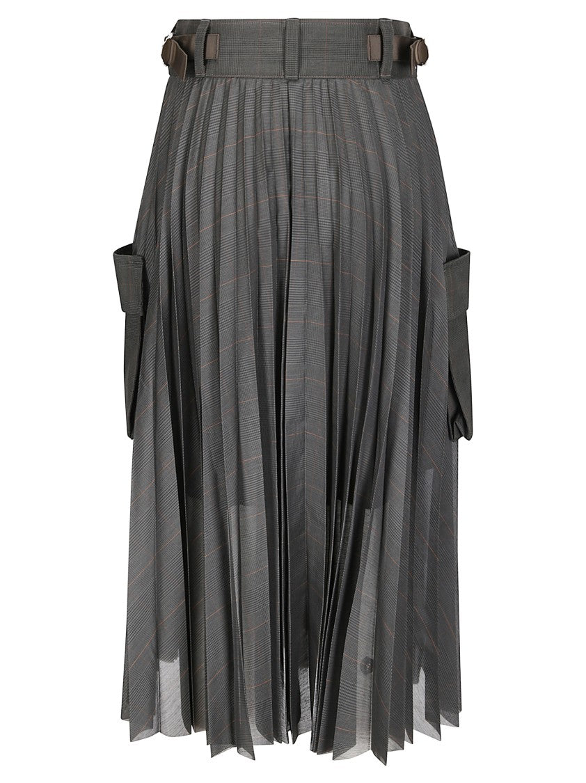 Sacai Glen Check Skirt
