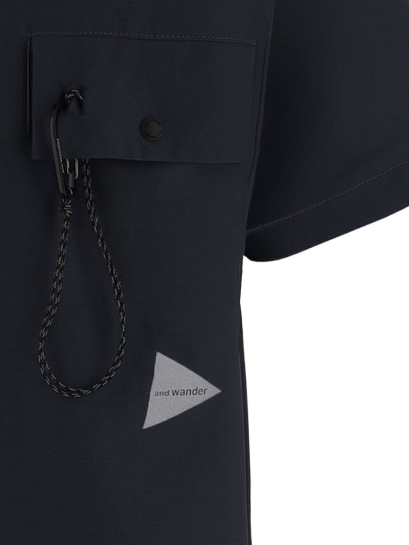 And Wander Nylon Shirt With Flap Pocket