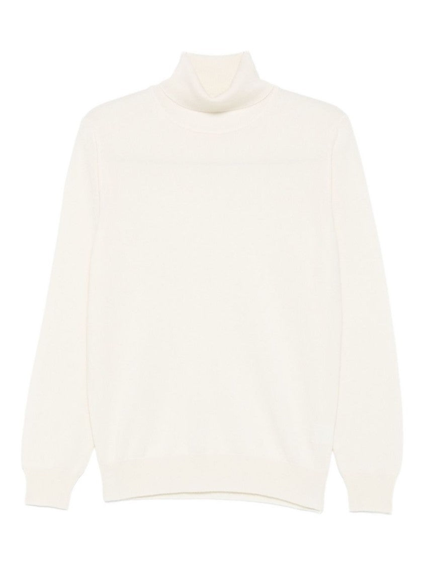 Kangra High Turtleneck Wool-Cashmere Sweater With Ribbed Cuffs
