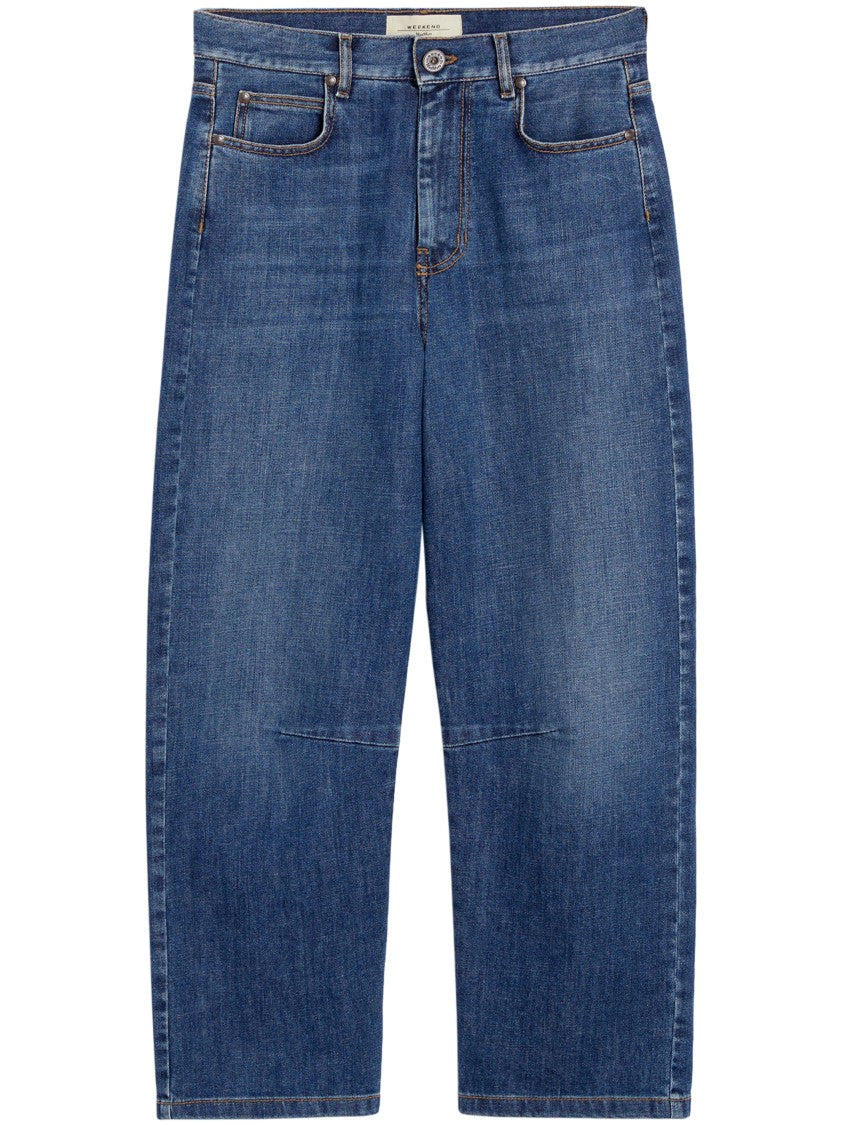 Max Mara High-Waisted Straight-Leg Trousers With Classic Five-Pocket Design