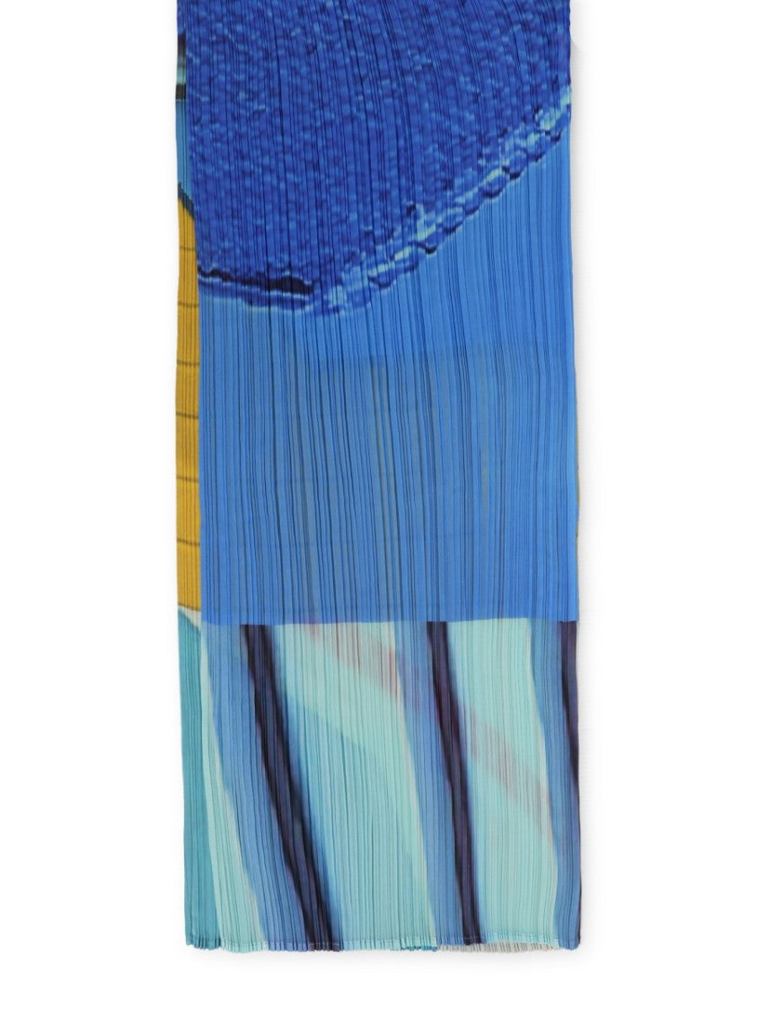Pleats Please Issey Miyake City Collage Madame-T Pleated Scarf