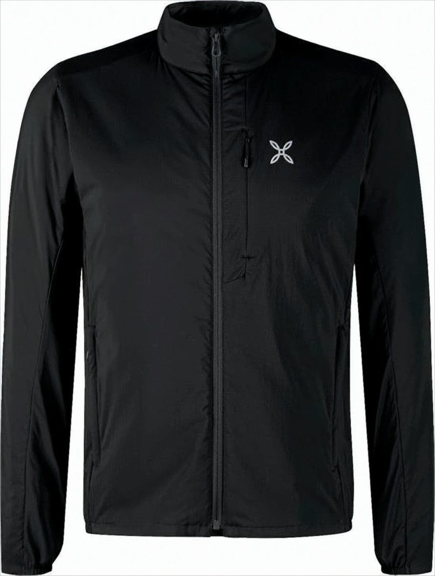 Montura Lightweight High Collar Black Jacket With Minimalist Design