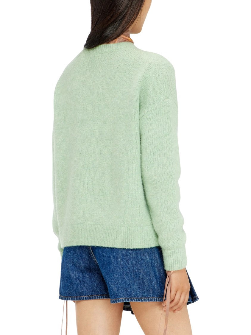 Diesel M-Areeta Maglia Pastel Green Wool Sweater