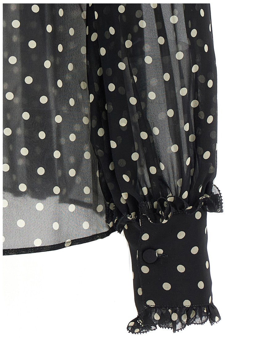 Valentino Garavani Semi-Transparent Silk Georgette Shirt