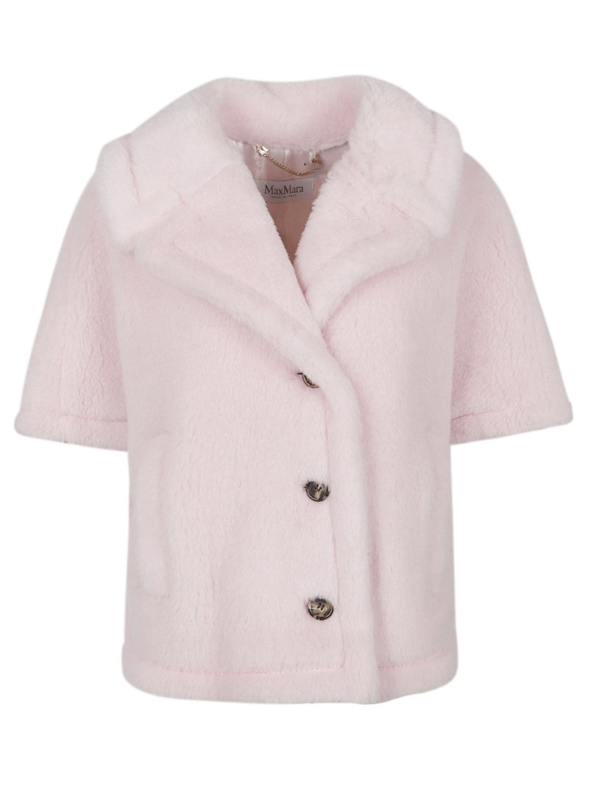Max Mara Mxacorvino1 Short Plush Alpaca Blend Cape