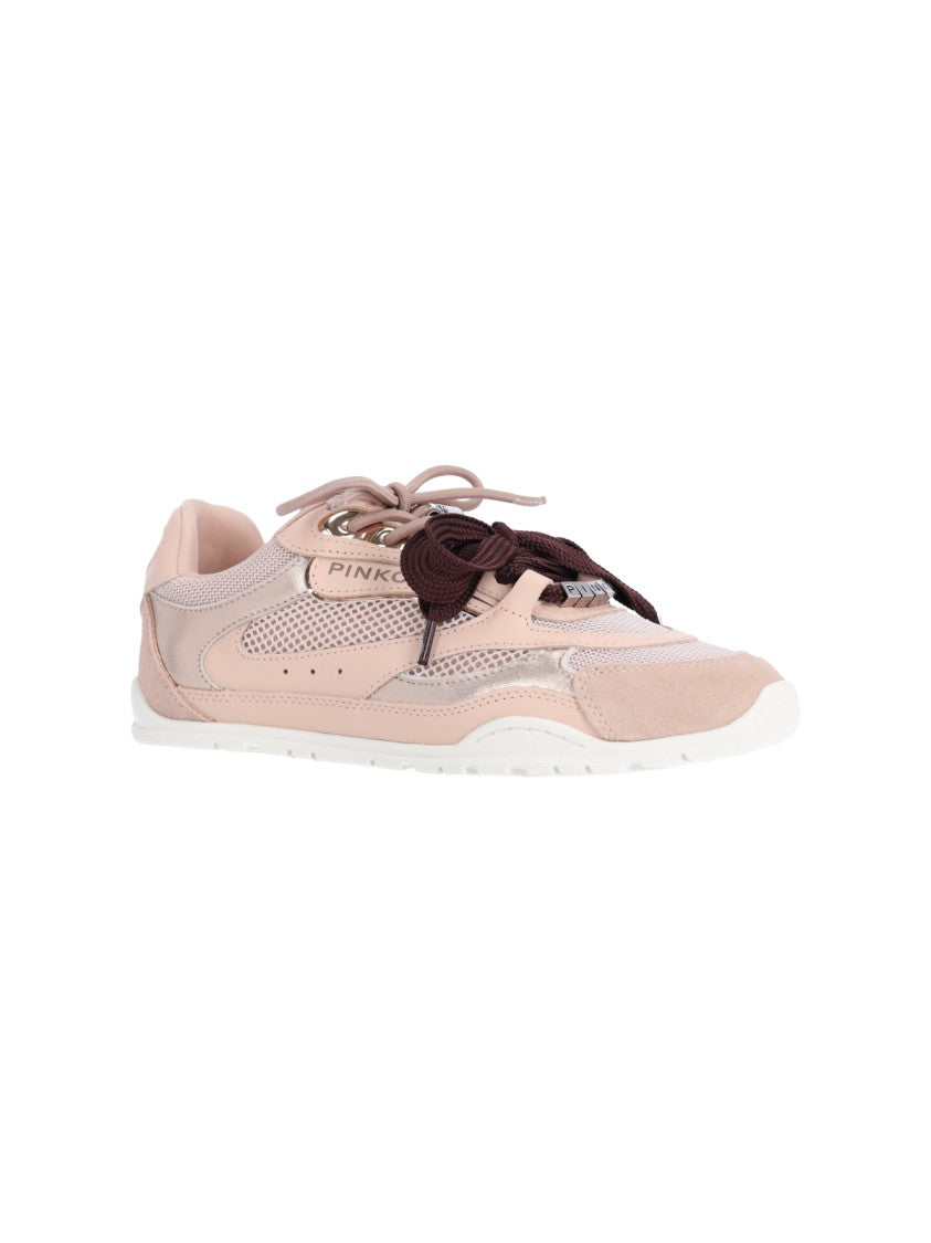 Pinko Pink Yulia 01 Calf Leather Sneakers