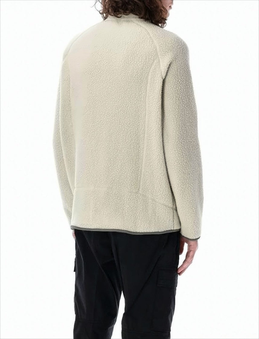 Patagonia Textured Fleece Jacket With High Collar