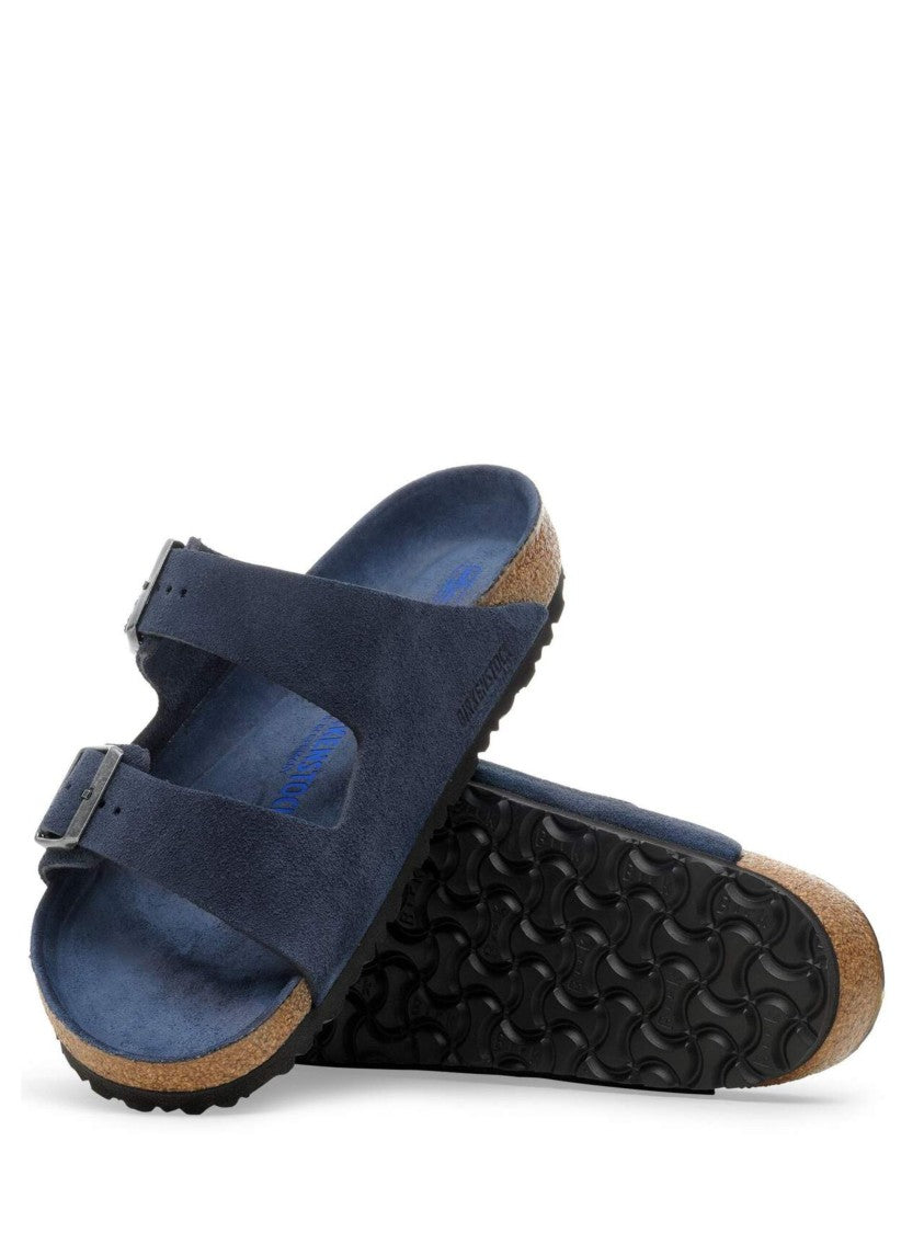 Birkenstock Navy Blue Arizona Strap Slides