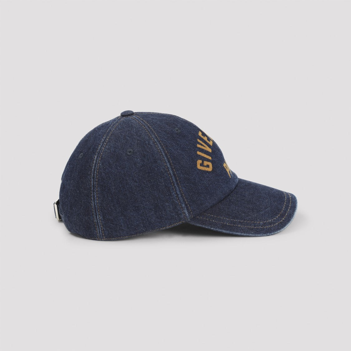 Givenchy Indigo Blue Cotton Curved Cap