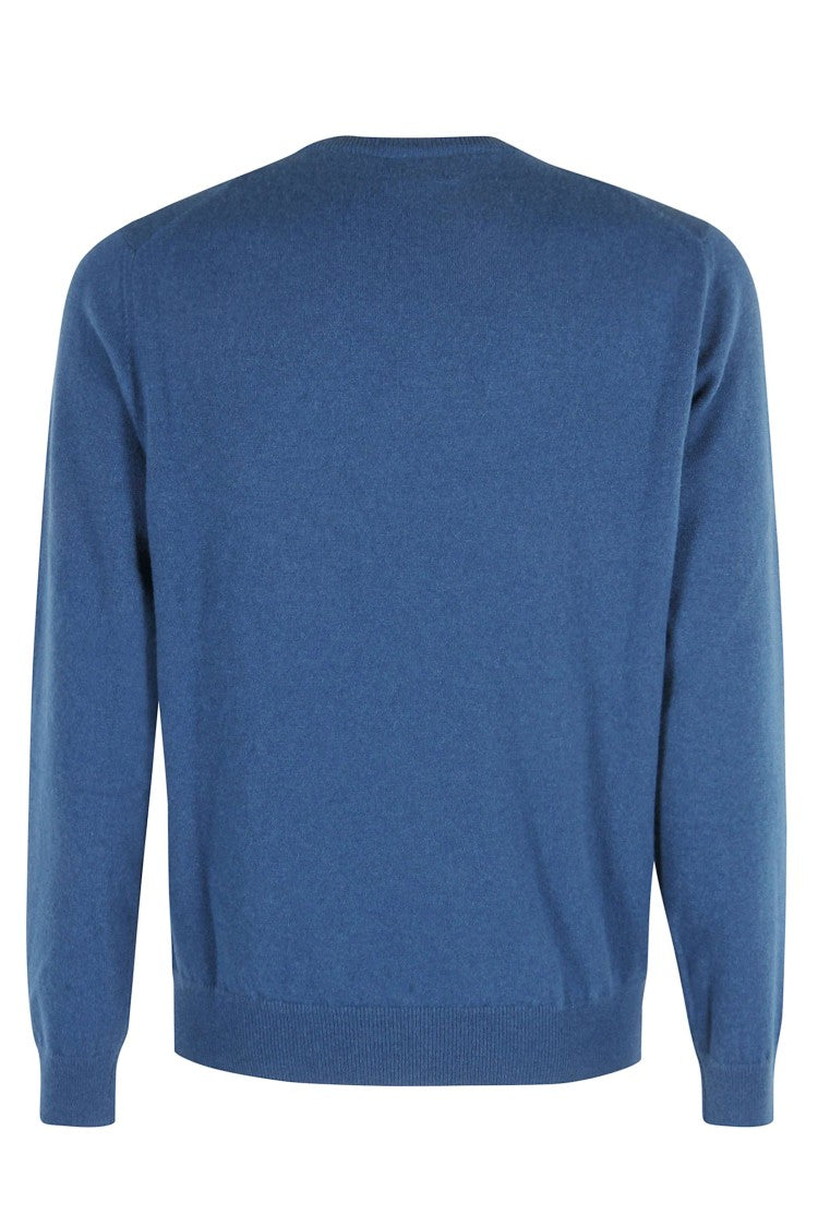 Malo Crew Neck Cashmere Sweater In Midnight Blue