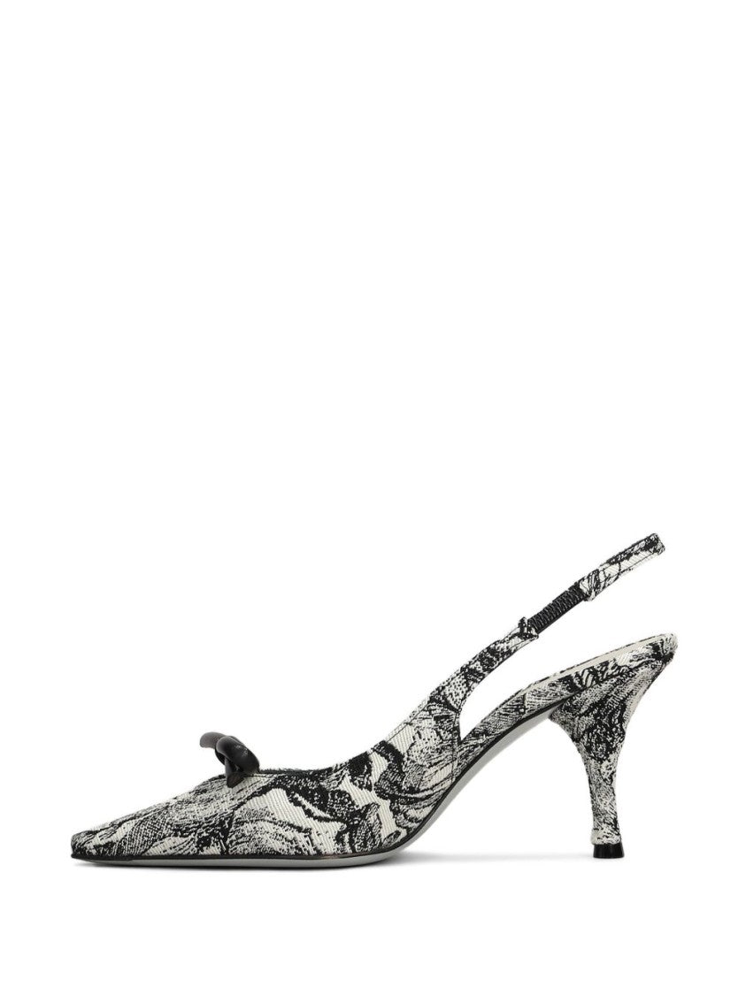 Roberto Festa Black Pointed Toe Stiletto Slingback