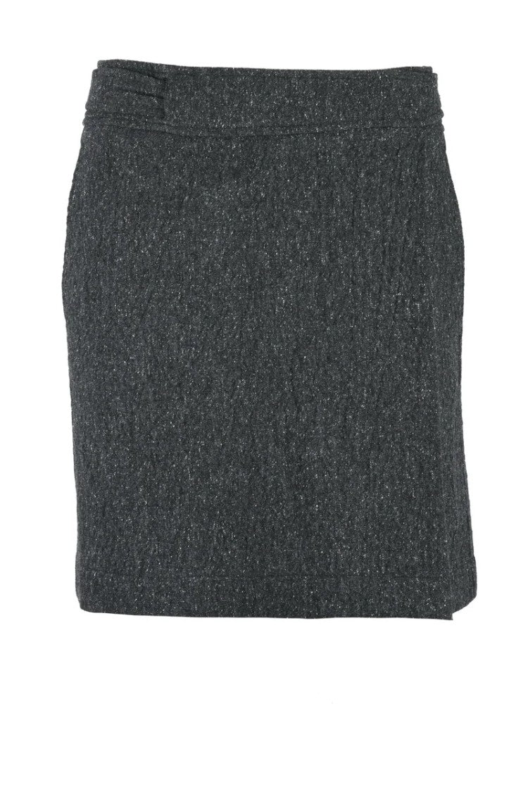 Pomandère Mini Wrap Skirt - Grey