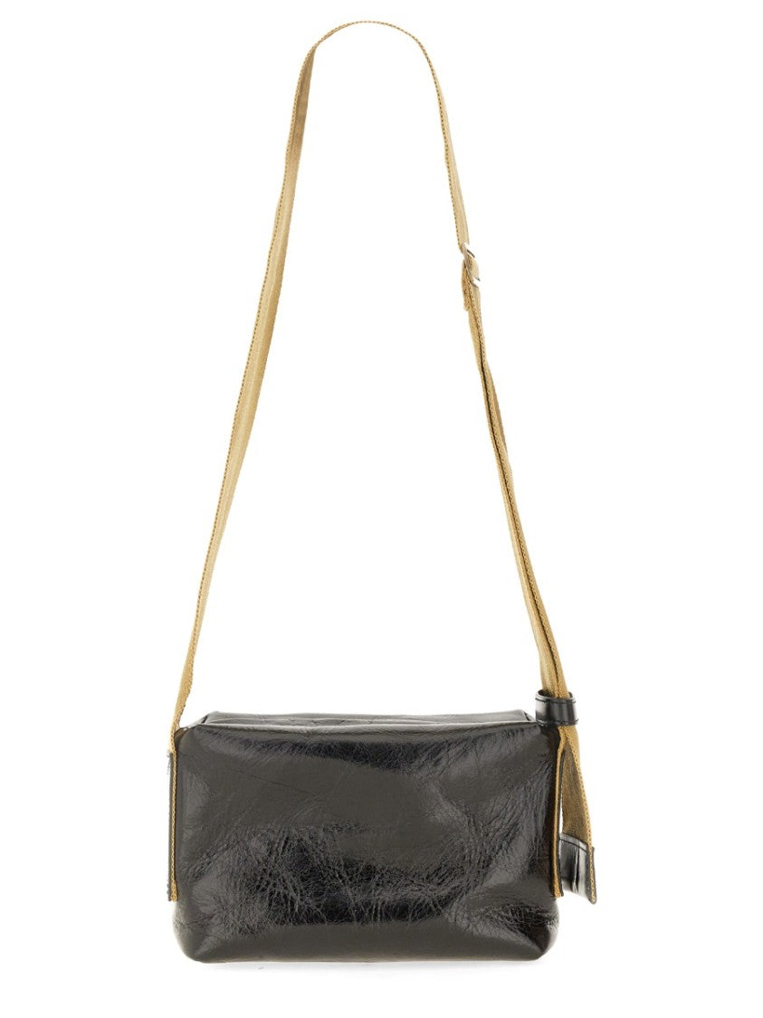 Uma Wang Structured Carbon Fiber Shoulder Bag With Adjustable Strap