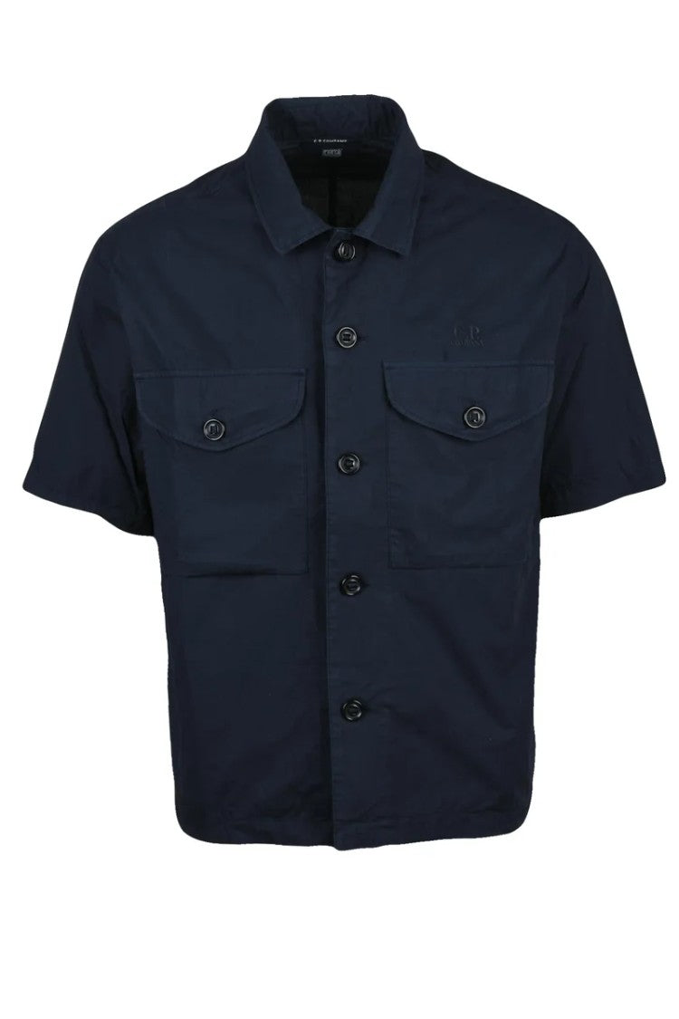 C.P. Company Short-Sleeve Button-Down Shirt With Utility Pockets
