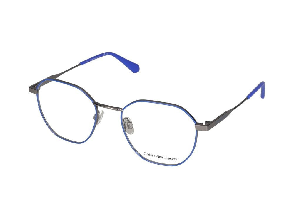 Calvin Klein Jeans Eyeglasses Ckj22220 014 Light Ruthenium/Lightblue 51/19/140