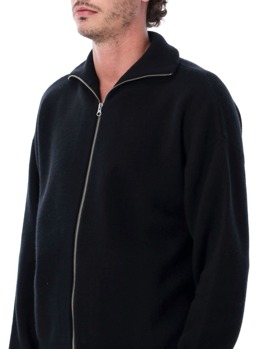 Extreme Cashmere Xtra Out Heavy Minimalist Zip-Up Cardigan