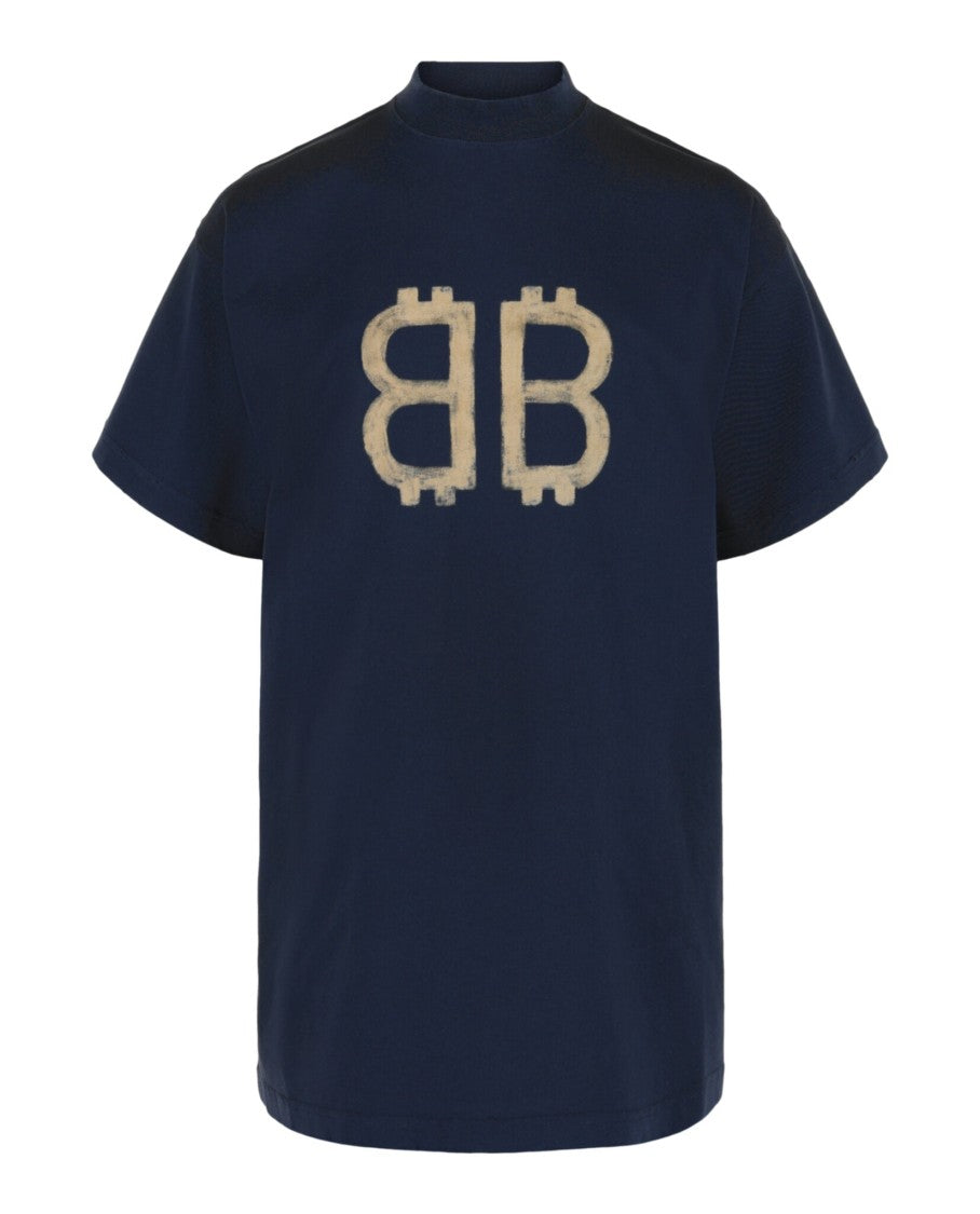 Balenciaga Crypto-Print Vintage Cotton T-Shirt