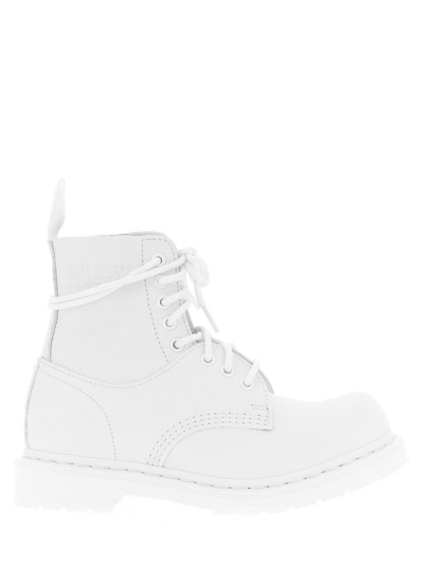 Mm6 By Maison Margiela 1460 Twist Leather Sneakers