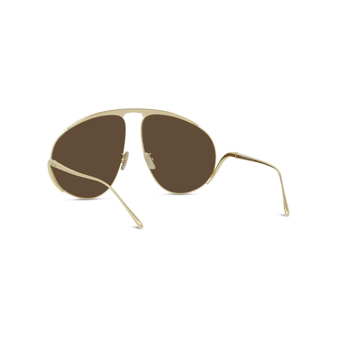 Loewe Gold Lw40180u Double Bridge Aviator Sunglasses