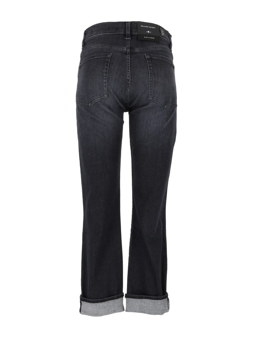 7 For All Mankind Carbon Storm Relaxed Skinny Jeans