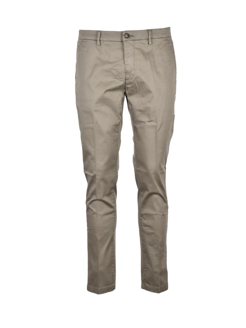 Yan Simmon Cotton Stretch Trousers - Sage Green
